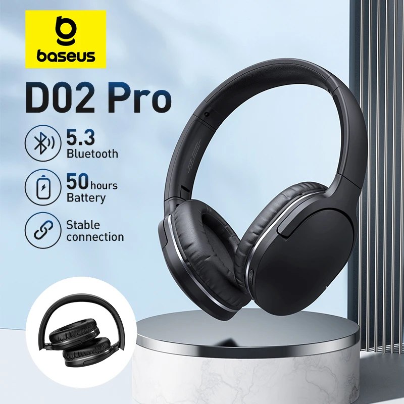 Baseus D02 Pro Wireless Bluetooth Headphones …