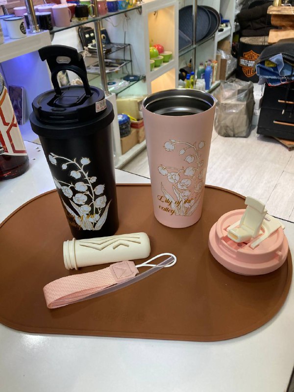 تراول ماگ گلدار