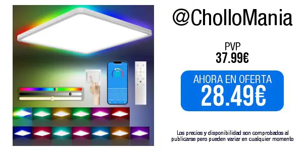***⭐️*** **Yexati Plafon LED Techo Regulable 24W 3200LM, 3000K-6500K Lámpara de Techo con control remoto, Luz de techo LED de …