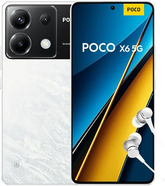 [Xiaomi Poco X6 - Smartphone de 8+256GB, Pantalla AMOLED de 6.67” 120Hz 1.5K, Snapdragon 7s Gen 2, Triple cámara de …