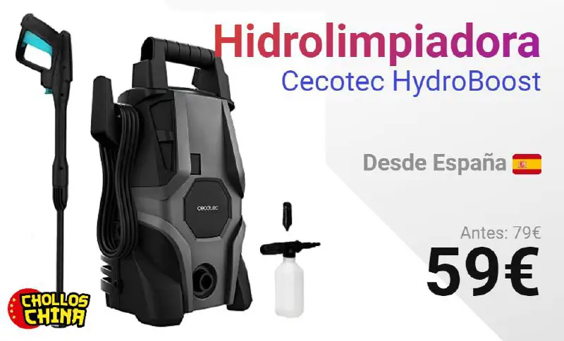 ***💥*****[SENSACIONAL] Hidrolimpiadora Cecotec HydroBoost por 59€** [***💥***](http://img.chollos.ch/2024/3/1713956017860.jpg)