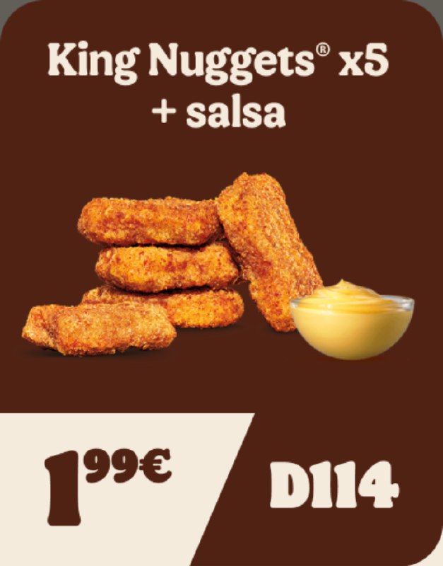 **King Nuggets x5 + salsa por …