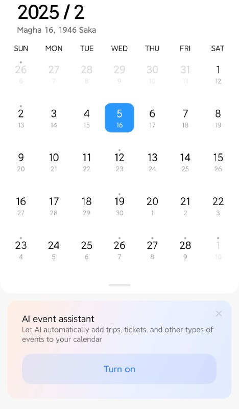 ***⚡️*** **HyperOS Calendar now supports Xiaomi …