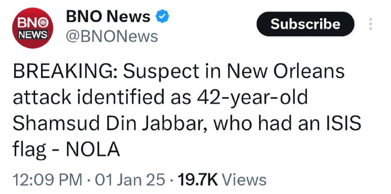 Suspect in New Orleans attack identified …