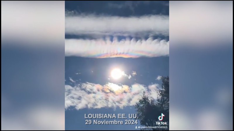 **"Nubes Arcoiris" sobre Louisiana EE. UU. …