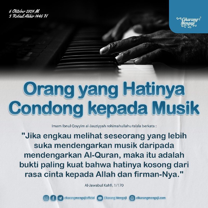 *ORANG YANG HATINYA CONDONG KEPADA MUSIK*