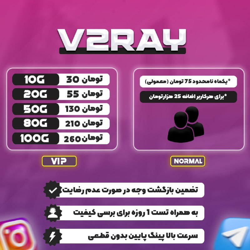 ***⚡️***پایدار ترین سرویس v2ray ( فیلتر …