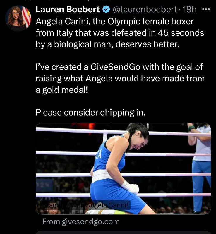 Female (XX) boxer defeated by a …