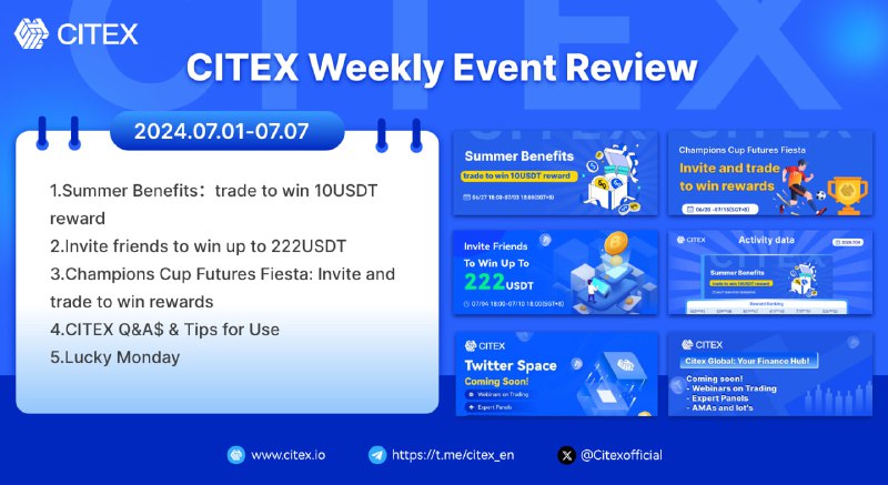CITEX Weekly Event Review