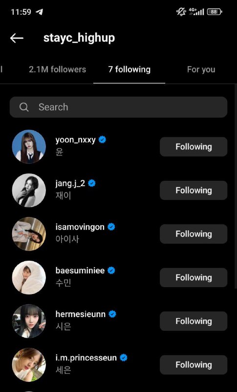 STAYC OFFICIAL PERSONAL INSTA ACCOUNTS OMGGGG***🥹***