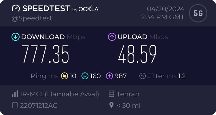 ***📈*** تست سرعت سرور های کلودی …