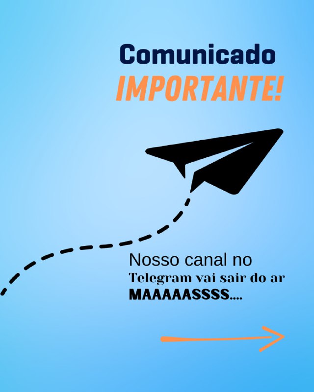 O canal do Telegram está sendo …