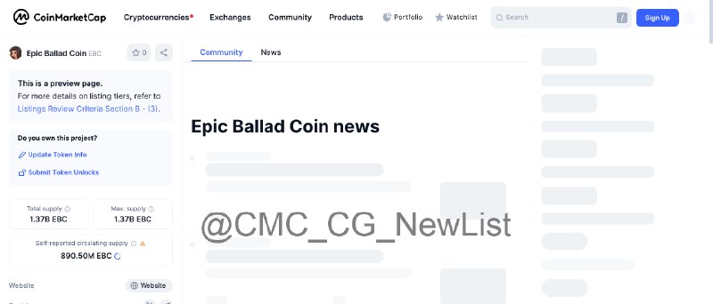 **New Coin Found in Coinmarketcap**