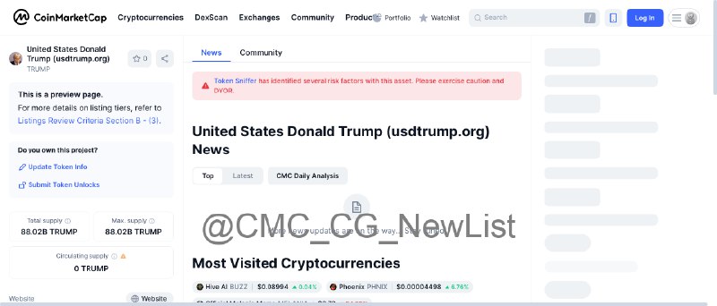 **New Coin Found in Coinmarketcap**