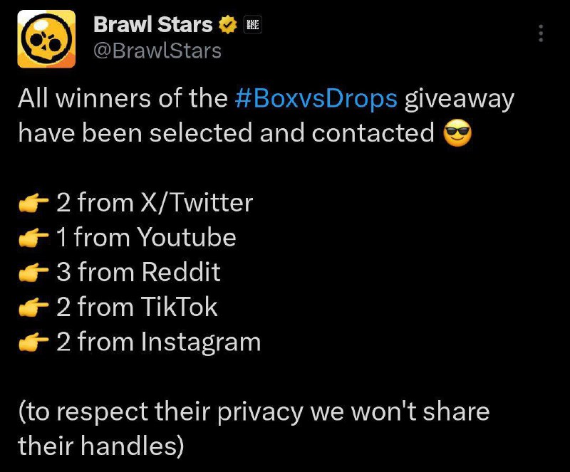 **Всі переможці розіграшу** [**#BoxvsDrops**](?q=%23BoxvsDrops) **обрані та …