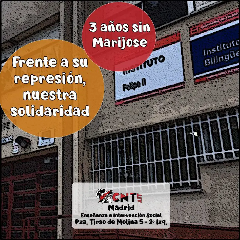 **Tres años sin Marijose: represión para …