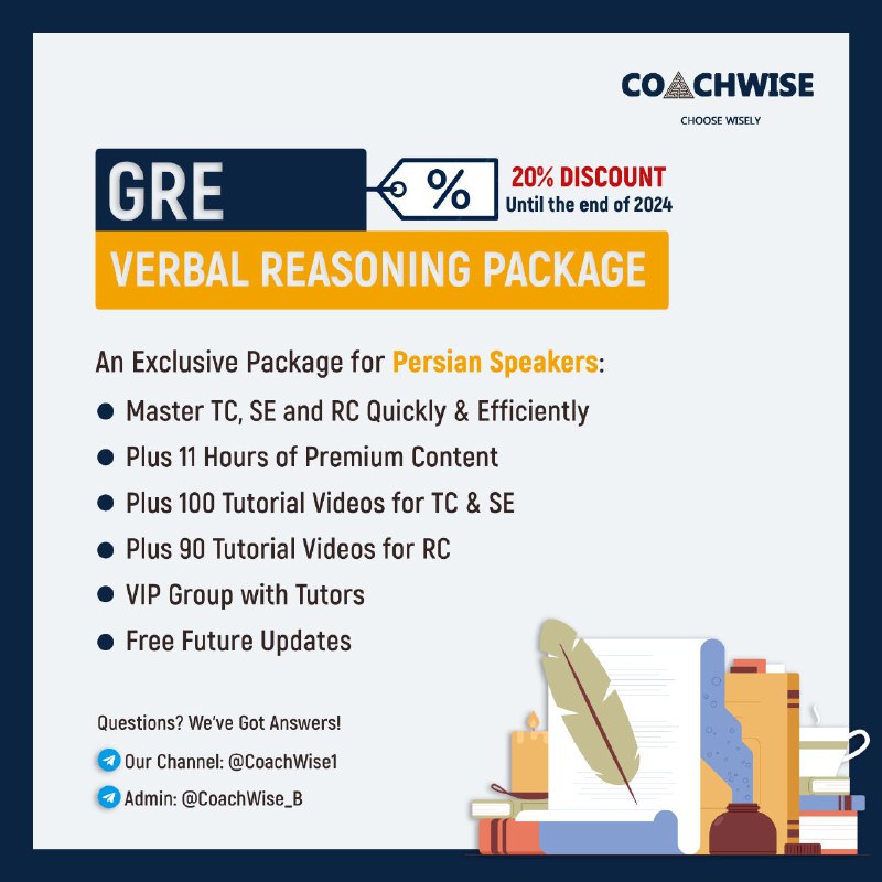 دوره Verbal Reasoning آزمون GRE از …