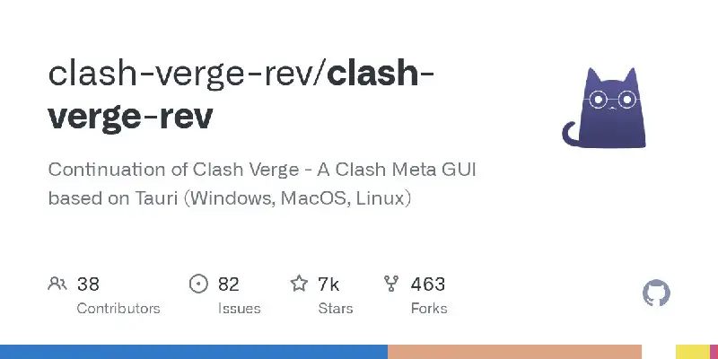 [clash-verge-rev/clash-verge-rev](https://github.com/clash-verge-rev/clash-verge-rev)