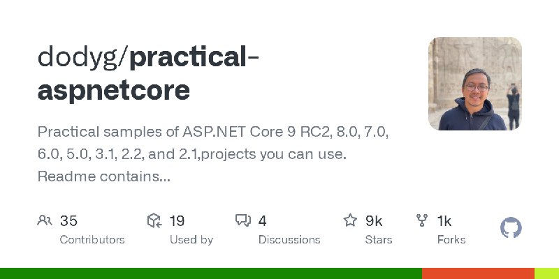 [dodyg/practical-aspnetcore](https://github.com/dodyg/practical-aspnetcore)