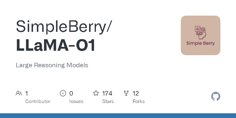 [SimpleBerry/LLaMA-O1](https://github.com/SimpleBerry/LLaMA-O1)