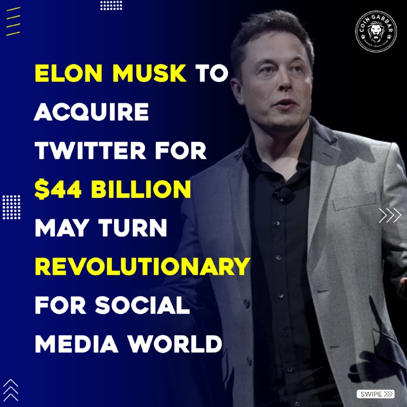 Elon Musk To Acquire Twitter For …