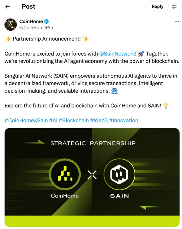 CoinHome Announcement Channel