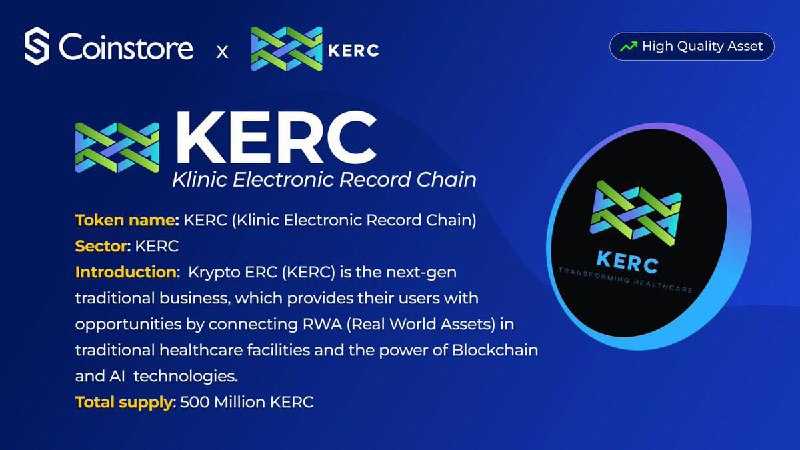 ***🔥*****Coinstore** [**#TrendingCoin**](?q=%23TrendingCoin)**- Klinic Electronic Record Chain …