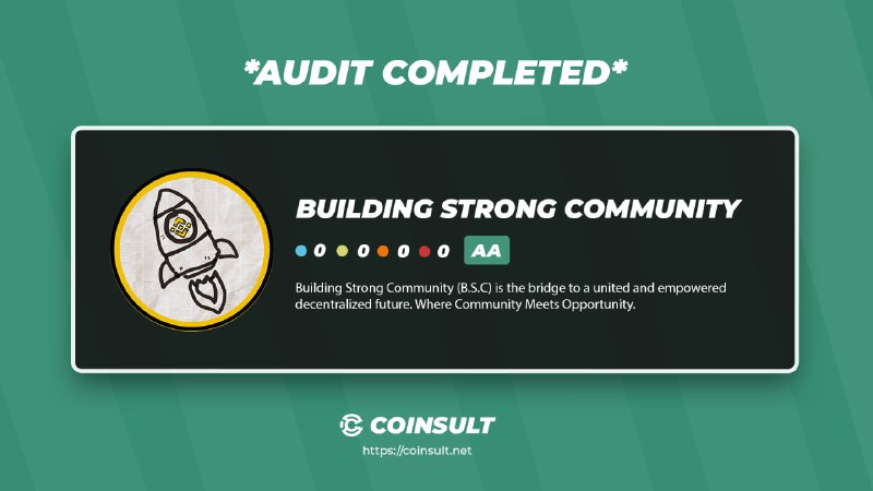 *****🔒*** AUDIT COMPLETED FOR BUILDING STRONG …