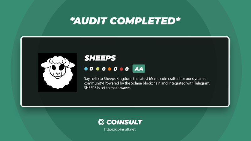 ***?*** **AUDIT COMPLETED FOR SHEEPS**