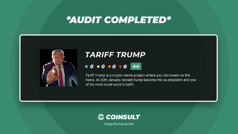 ***🔒*** AUDIT COMPLETED FOR TARIFF TRUMP