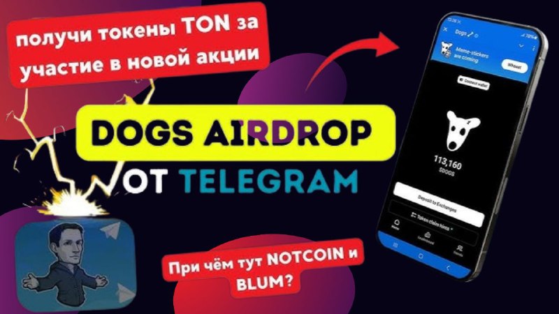 **DOGS ОБНОВЛЕНИЕ ! НОВЫЙ AIRDROP ! …