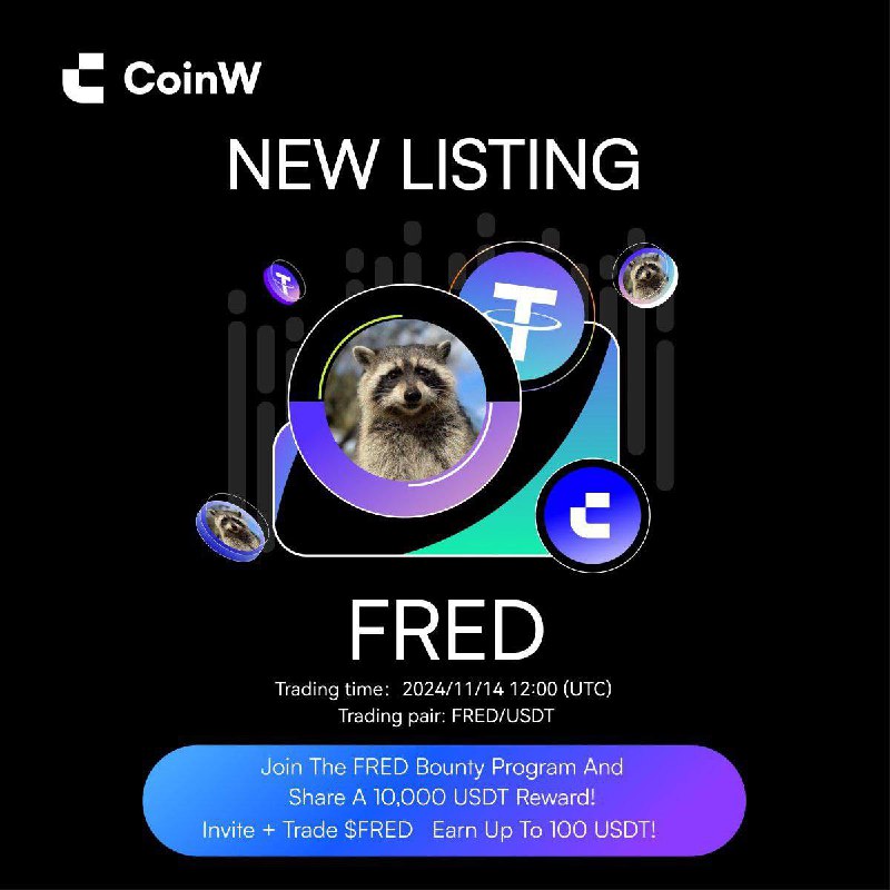 ***?*** ***?*** Листинг $FRED на CoinW …