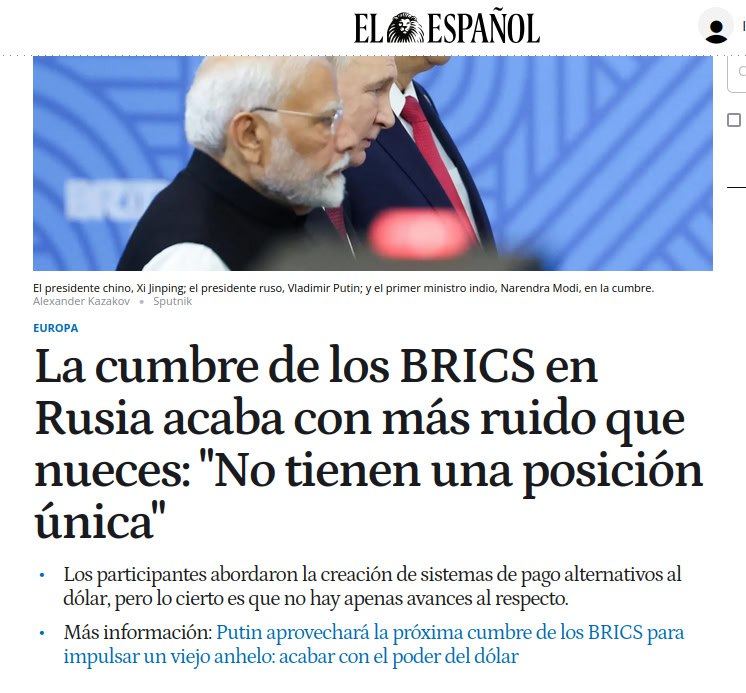 Curiosa la prensa española terniendo en …