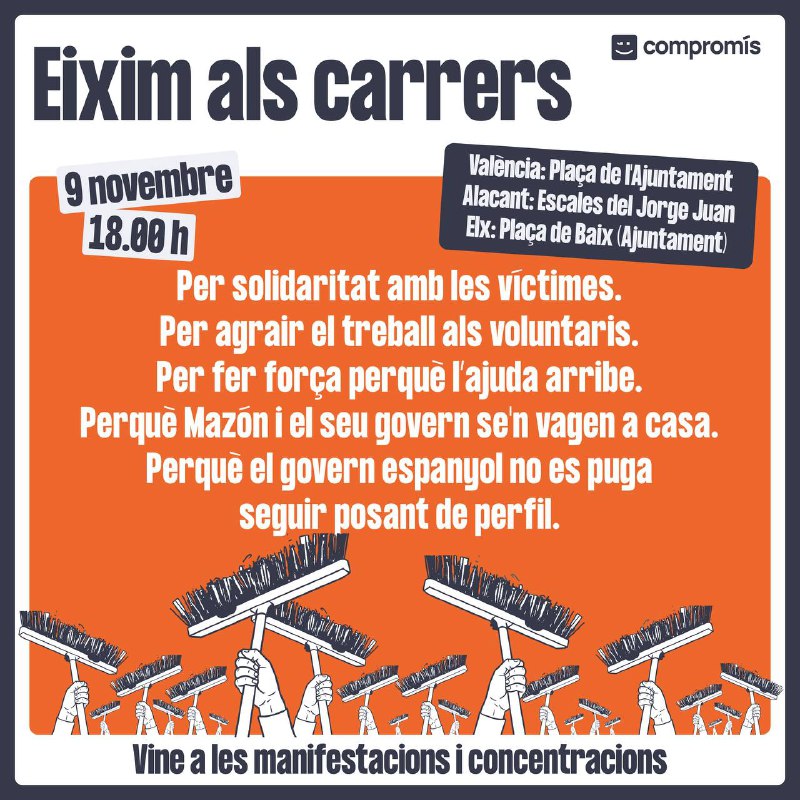 Eixim als carrers.