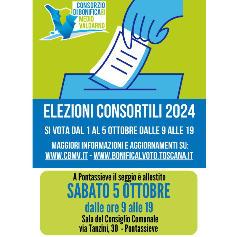 ***✅***Elezioni del Consorzio di Bonifica Medio …