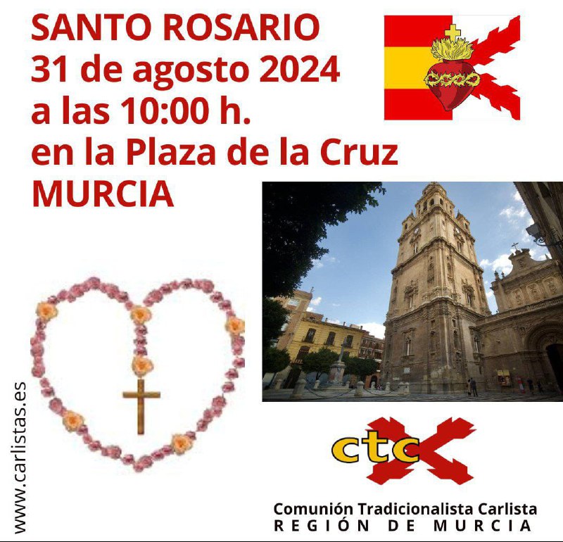 31 – Agosto – 10:00 – Murcia – Rosario carlista