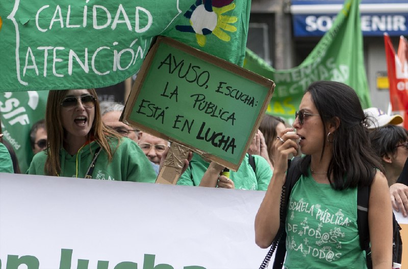 La educación pública de Madrid camina …