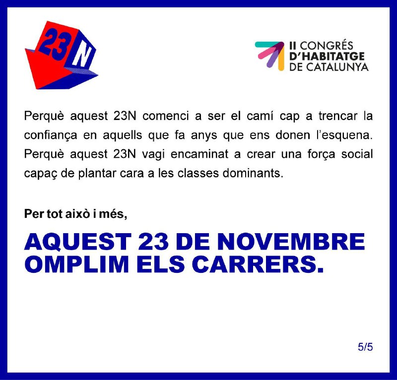 II Congrés d'Habitatge de Catalunya