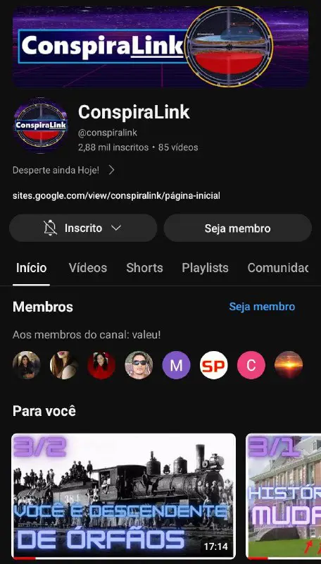 Muito Obrigado aos Membros do canal …