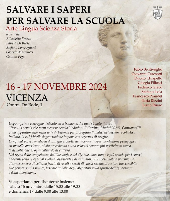 Vi aspettiamo sabato 16 novembre dalle …