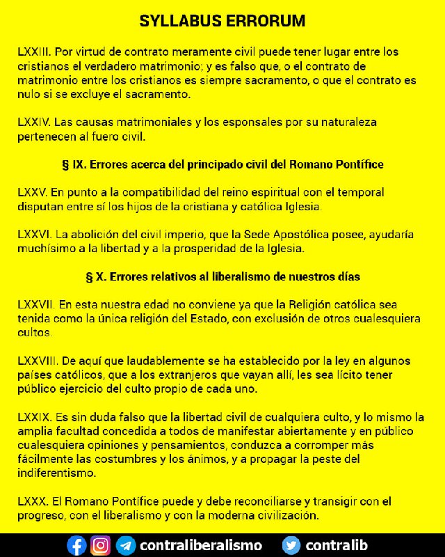 Católicos Contra el Liberalismo