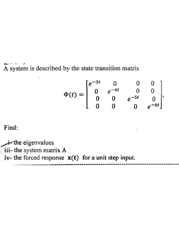 حـل سـؤال الـ State space