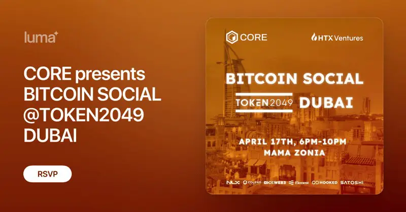 Core Foundation is hosting a private, invite-only event at Token 2049. BITCOIN SOCIAL is all about Bitcoin-aligned projects coming together …