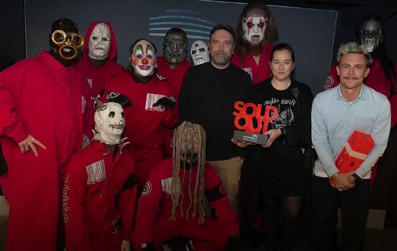 Slipknot за кулисами в Дортмунде, Германия …