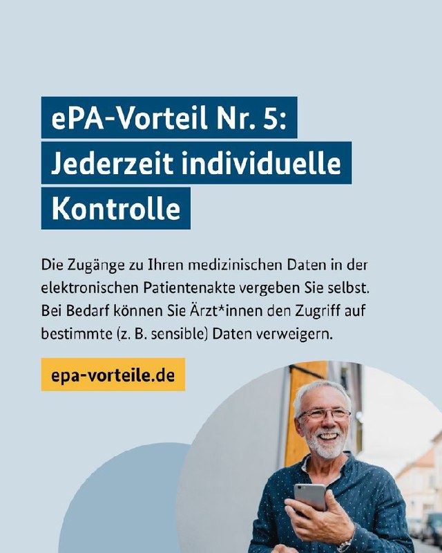 Mit der elektronischen Patientenakte (ePA) können …