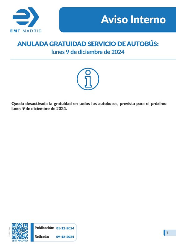 ***🔤*** Aviso Interno: **anulación de gratuidad …