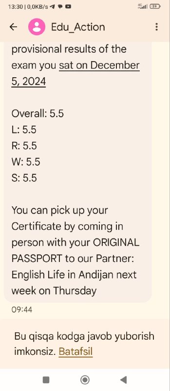 ***💣*** **NEW IELTS RESULT**