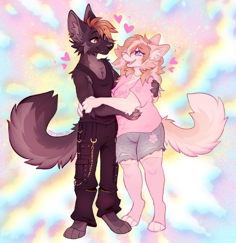 ***✨***emo wolf bf and bimbo puppy …