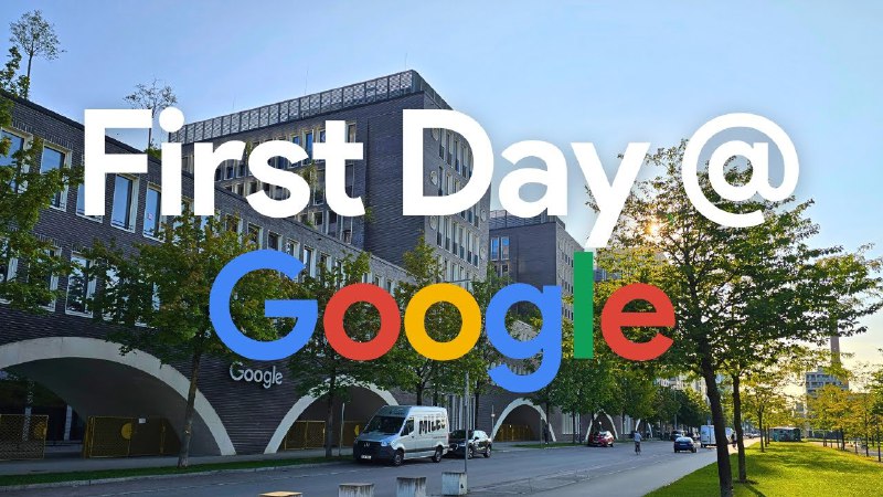 First day at Google video is …