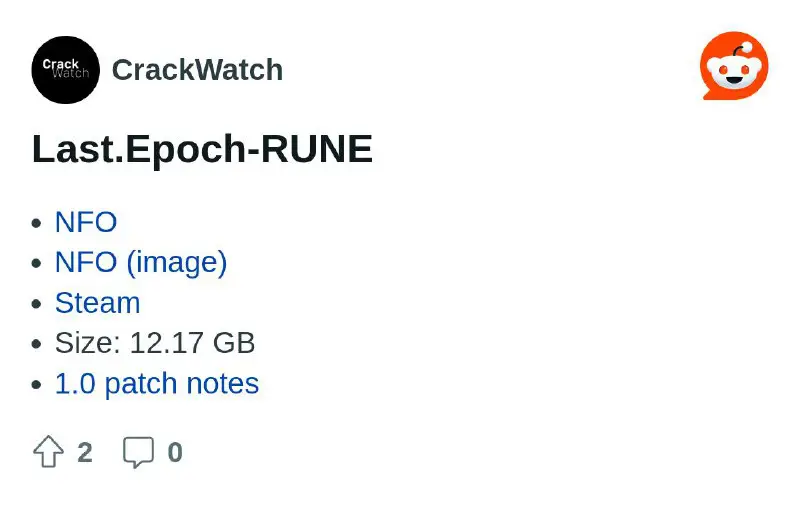 [Last.Epoch-RUNE](https://reddit.com/r/CrackWatch/comments/1awibjp/lastepochrune/)